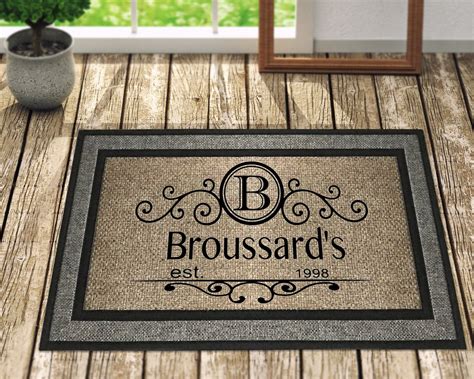 personalized entry mat.